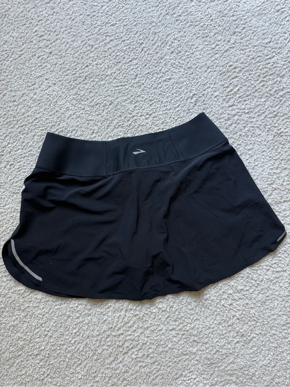 Brooks Black Women's Athletic Running Skort with Reflective Accents